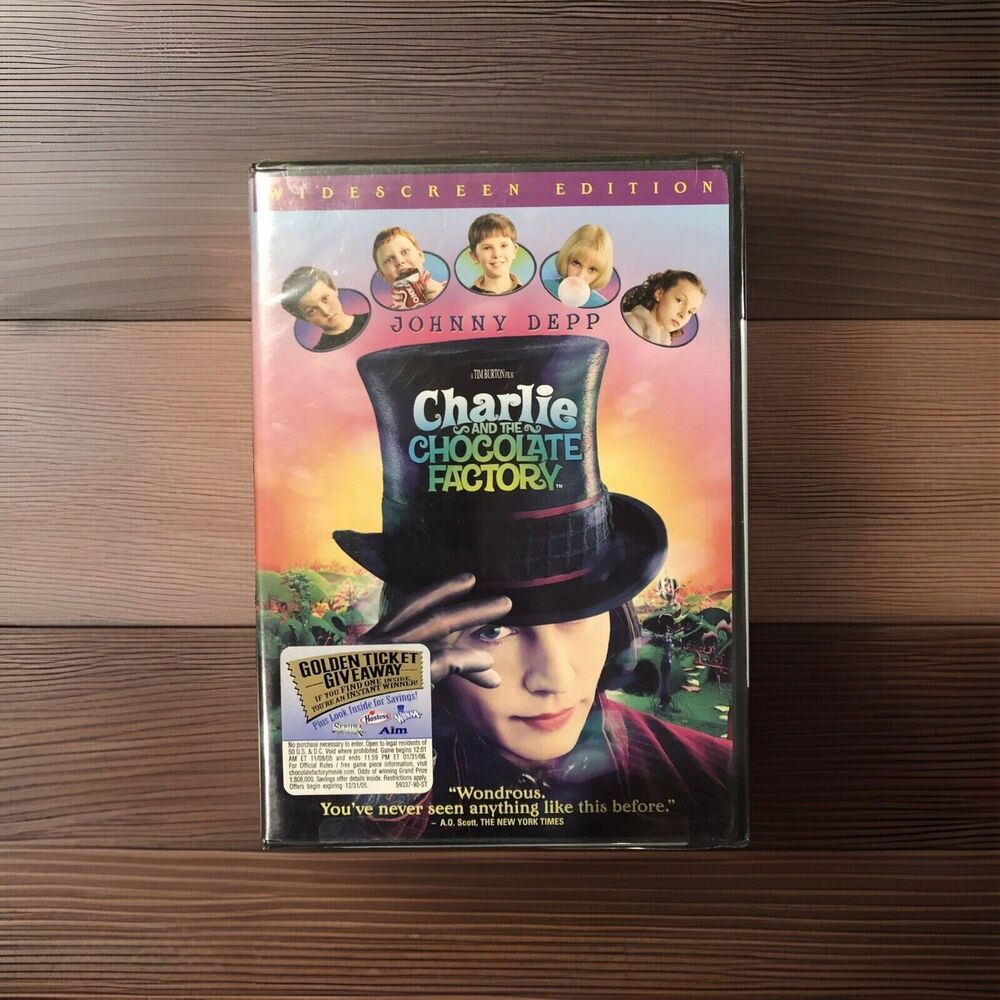 Charlie and the Chocolate Factory (DVD, 2005, Widescreen) Johnny Depp Movie PG
